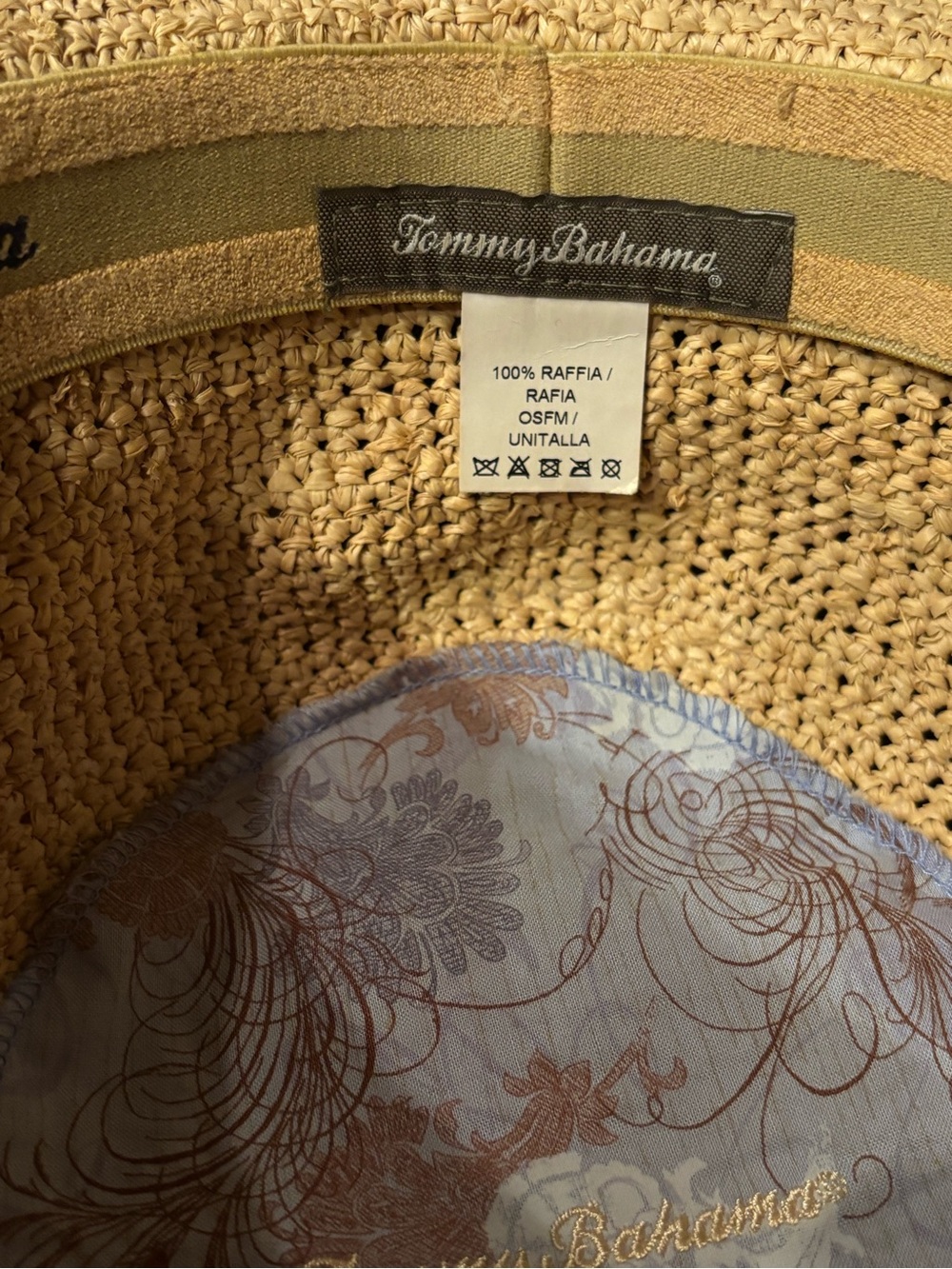Tommy Bahama Natural Raffia Straw Hat in Tan - Picture 2 of 5